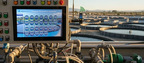 Estanques de piscicultura con sensores IoT